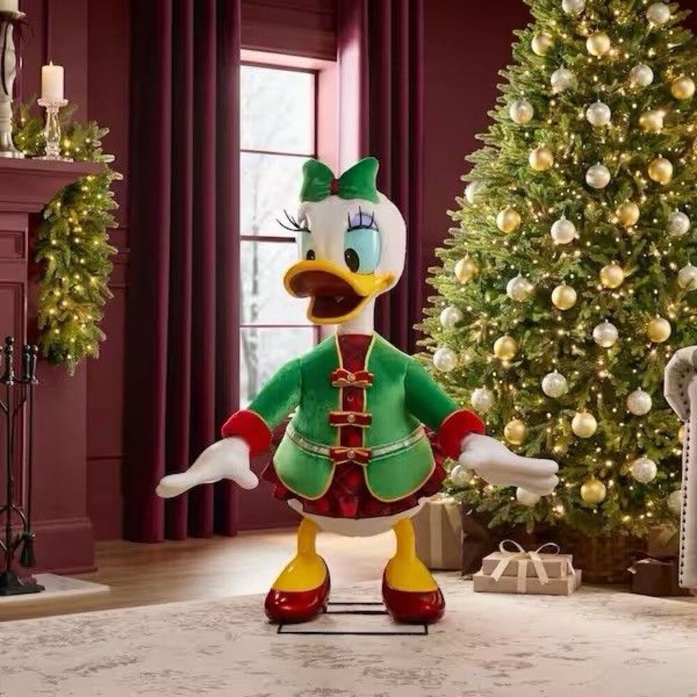 Disney 4 FT Animated Daisy Duck Interactive Holiday Christmas Animatronic 2026